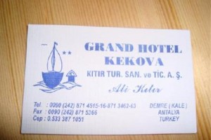 Grand Hotel Kekova voted 4th best hotel in Demre